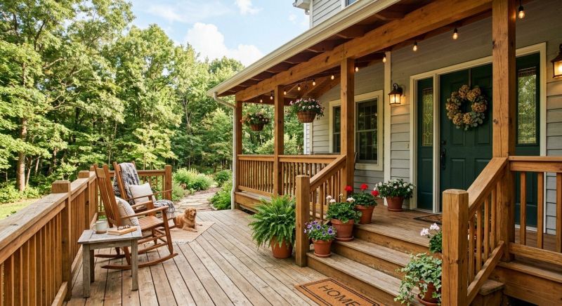 Wood Porch Construction in Redmond, WA